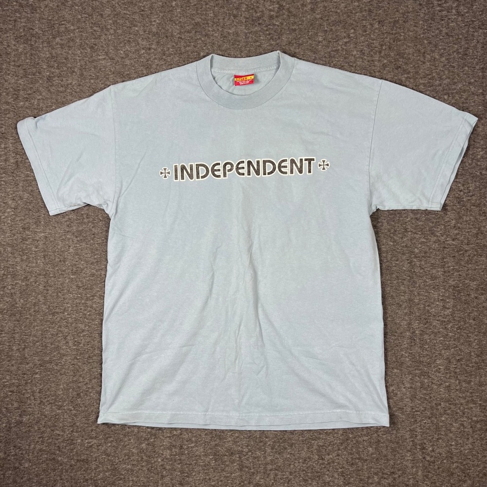 Vintage 90s Independent Truck Company T Shirt Men XL Blue OG NHS Tag Skate Faded